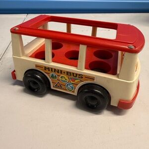 Vintage 1969 Fisher Price Play Family Mini Bus #141